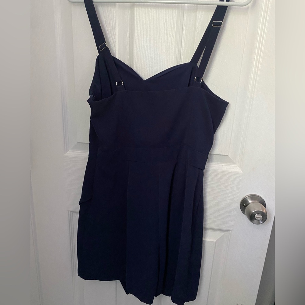 Adelyn Rae Navy Romper - Picture 2 of 2